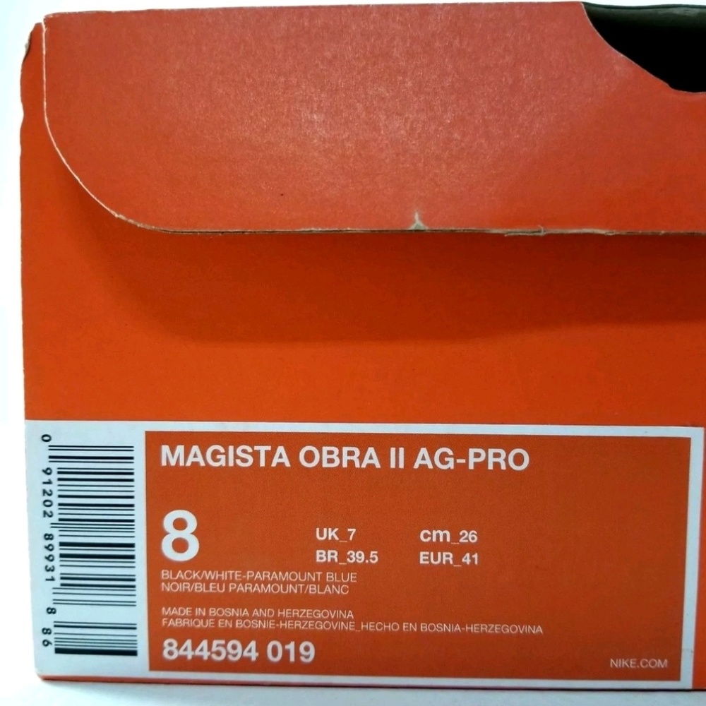 Nike Magista Obra 2 AG Pro Soccer Cleat Mens Black - Picture 8 of 8